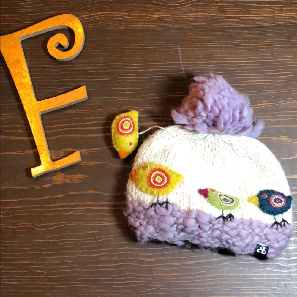 Ambler baby s/m knit fleece lined bird chic tweet